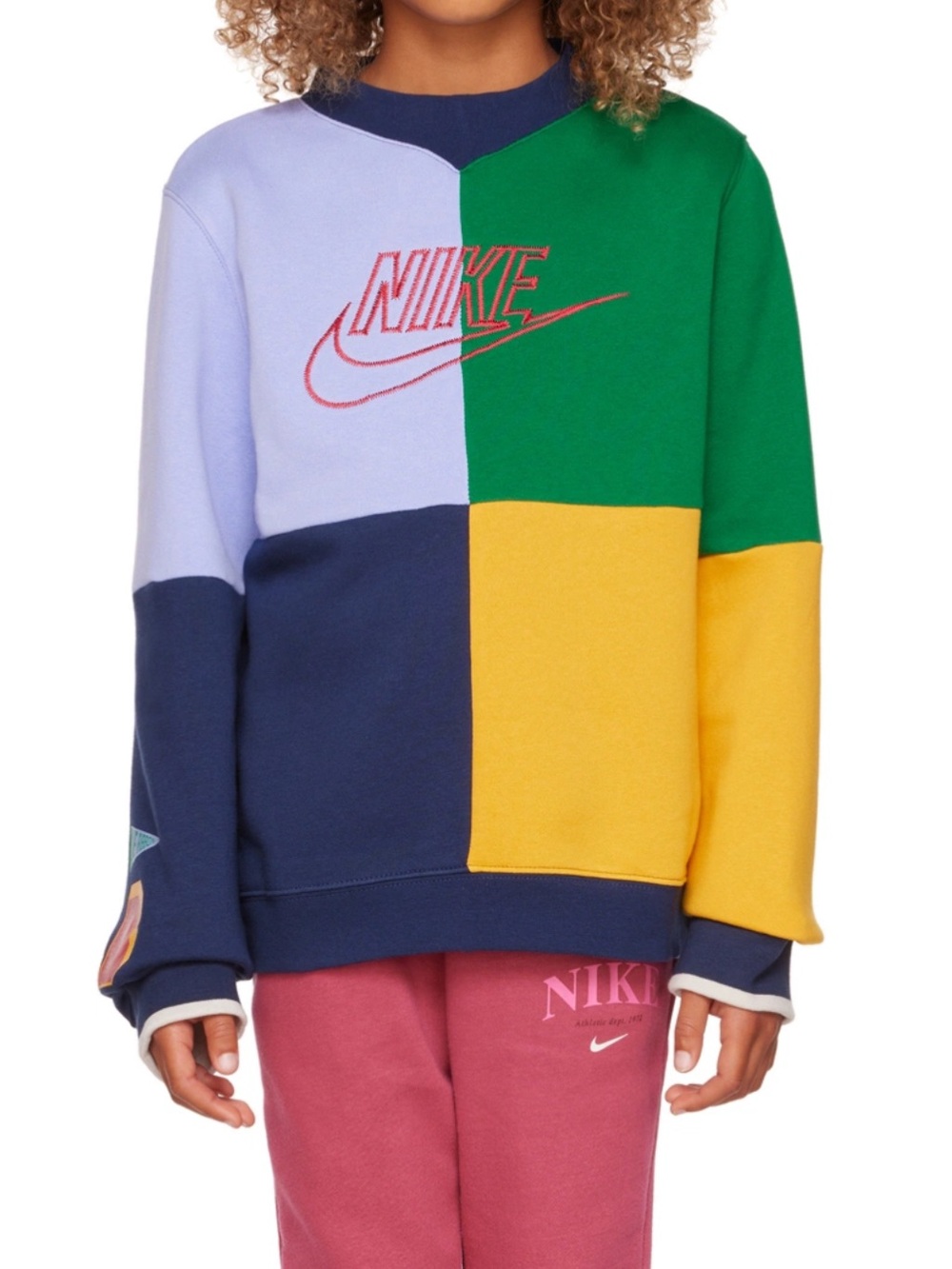 Nike Kids Multicoloured Embroidered Sweatshirt